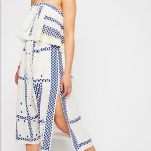 Free People Wild Romance Embroidered Mini Dress